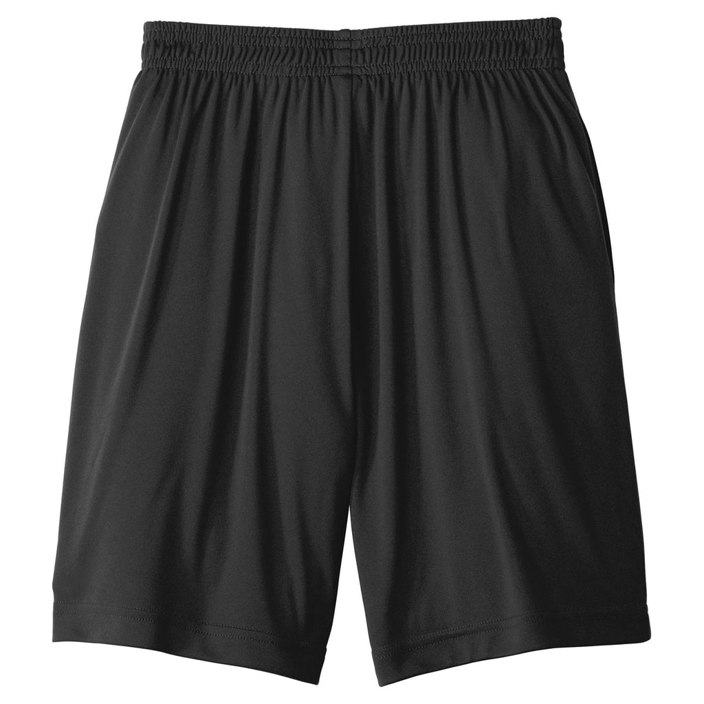 Sport-Tek Youth Black PosiCharge Competitor Pocketed Short