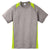 Sport-Tek Youth Vintage Heather/ Lime Shock Heather Colorblock Contender Tee