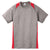 Sport-Tek Youth Vintage Heather/ True Red Heather Colorblock Contender Tee