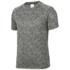 Sport-Tek Youth Grey Concrete PosiCharge Digi Camo Short Sleeve Tee