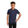 Sport-Tek Youth True Navy PosiCharge Digi Camo Short Sleeve Tee