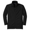 Sport-Tek Youth Black/Black Tricot Track Jacket