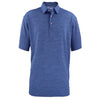 48-Hour Zusa Men's Vivid Blue/Navy Heather Stripe Polo