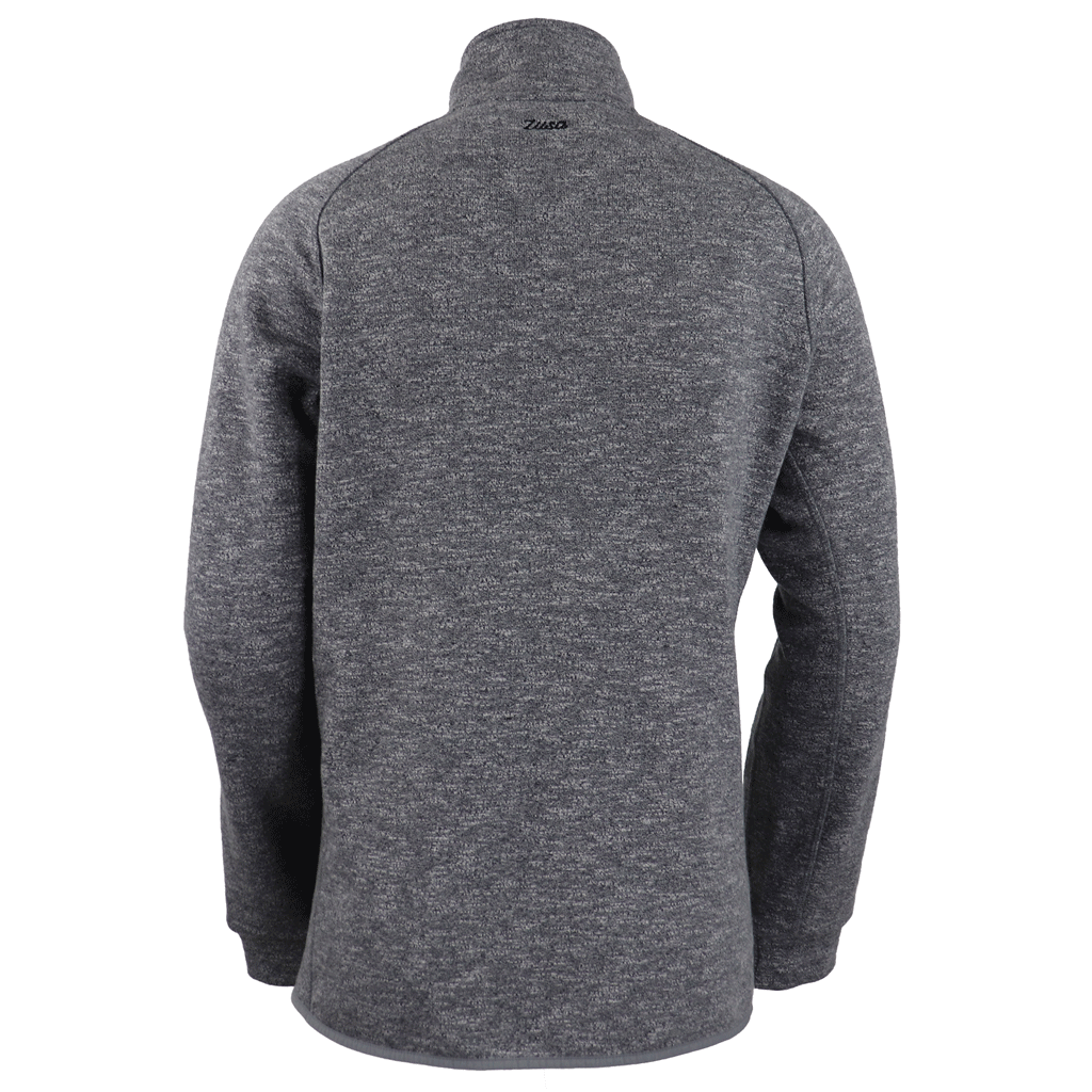 MerchPerks Zusa Men's Light Grey Heather Midtown Full Zip