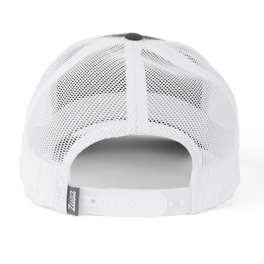 Zusa 3 Day Charcoal/White Open Road Trucker Cap