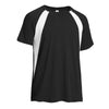 Expert Men's Black/White Raglan Colorblock Tee