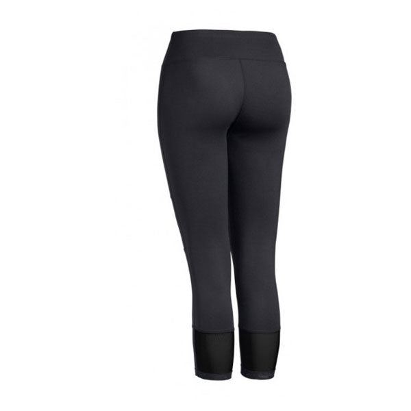 Expert Women's Black Mesh Panel Capri Legging