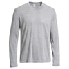 Expert Men's Heather Grey Long Sleeve Natural Feel Crew Neck