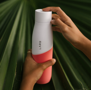 LARQ White/Coral Bottle Movement PureVis 32 oz