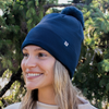 Zusa Navy Hyland Knit Beanie