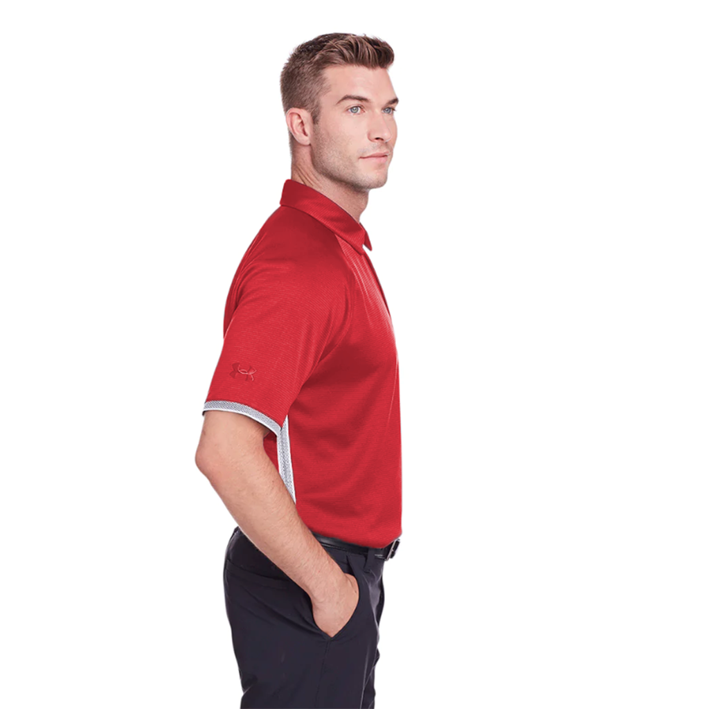 Under Armour Men's Red Corporate Rival Polo