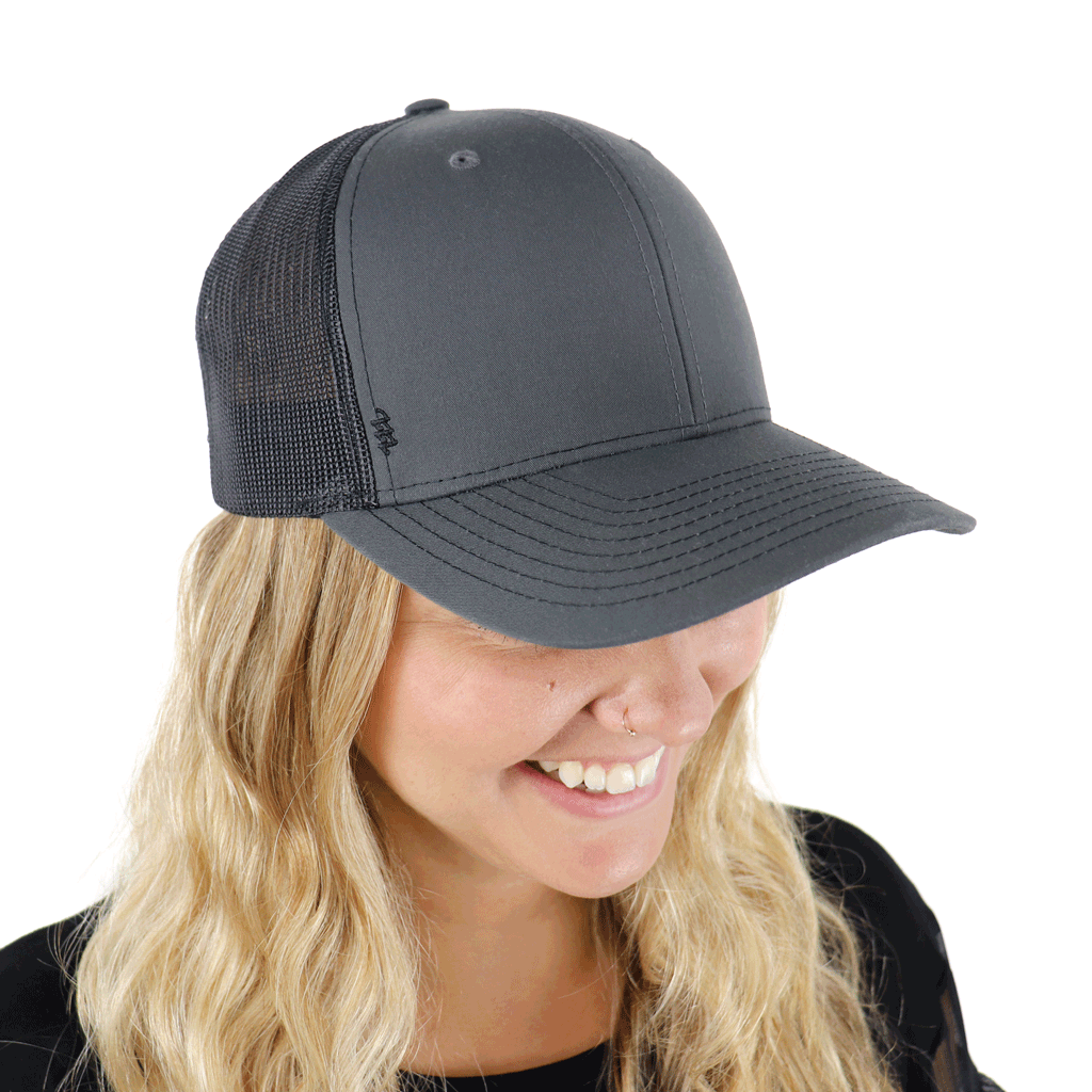 Zusa Charcoal/White Open Road Trucker Cap