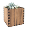 Woodchuck USA Walnut Square Desktop Planter