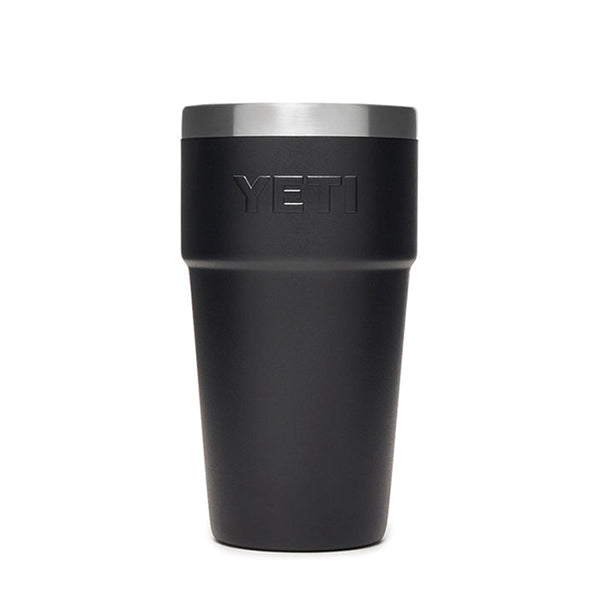 YETI Black Rambler 16 oz Stackable Pint