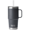 YETI Charcoal Rambler 25 oz Mug W/Straw Lid